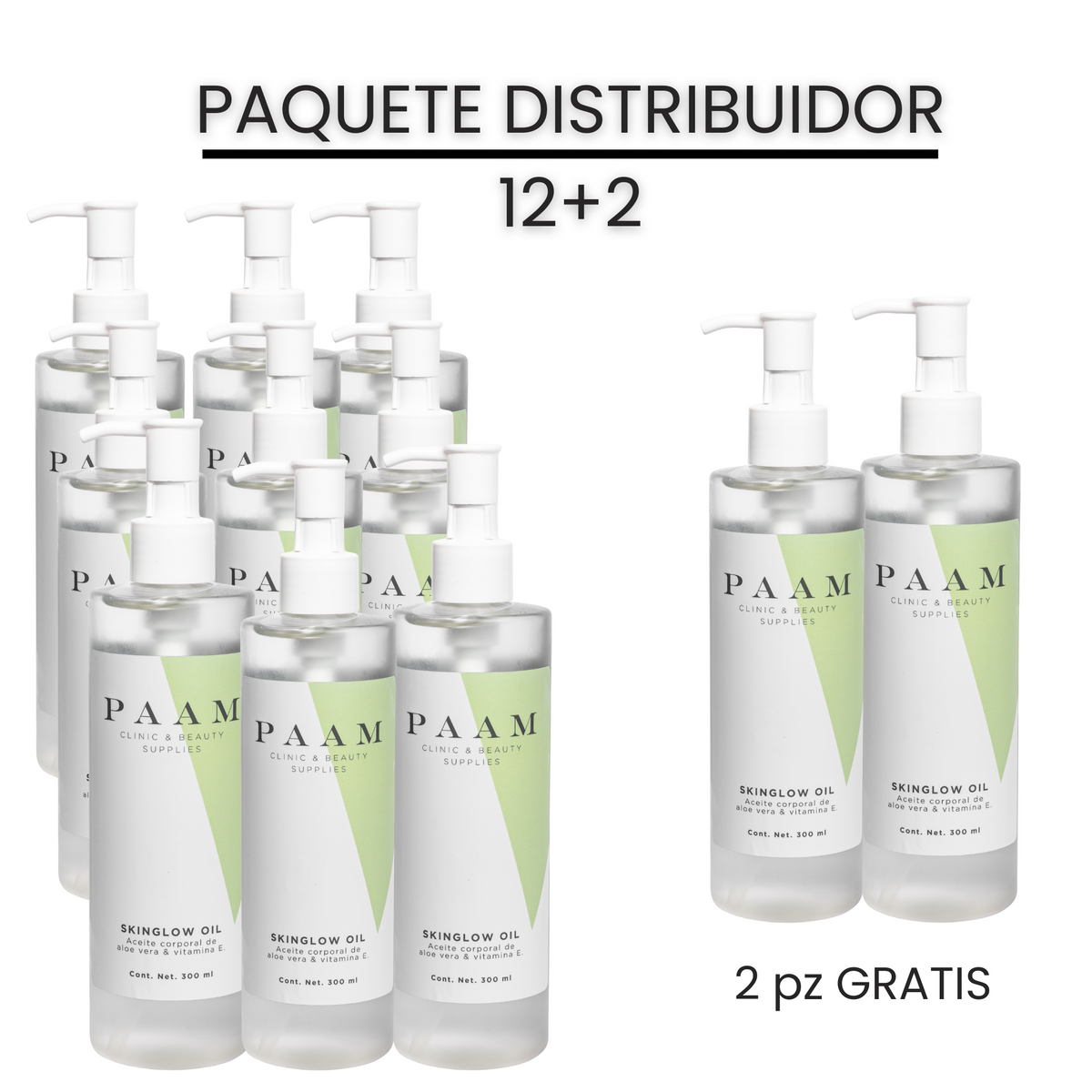 SKINGLOW OIL PAQUETES DE DISTRIBUCIÓN 12+2